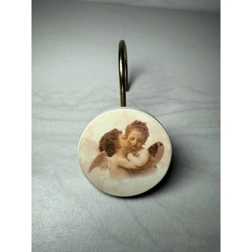Cherub Angel‎ Shower Curtain Hooks - Set Of 12
